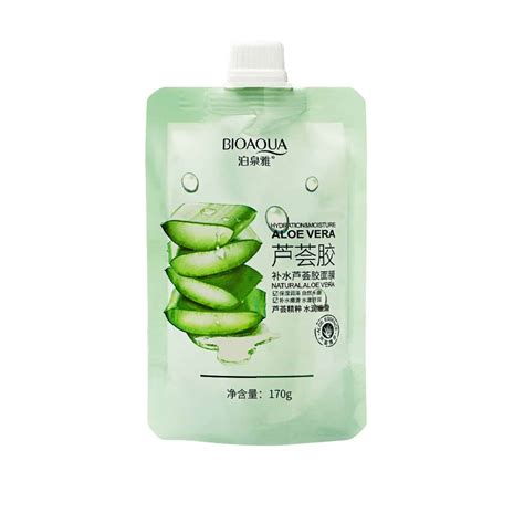 Bioaqua Aloe Vera Gel Facial Mask To Rejuvenate And Nourish Your Skin 170g Shopee Mall Sri