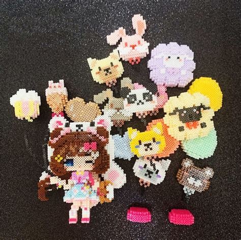 Instant Download 3d Perler Bead Pattern Kawaii Girl With Etsy