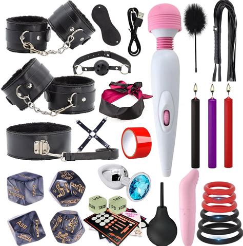 Amazon Sex Toys Anal Plug Flirt Stick BDSM Bondage Restraints Kit 35PCS Sets For Adult