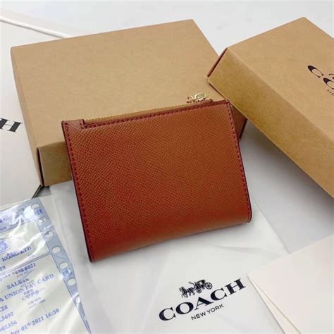 Coach Snap Card Case In Signature Canvas Bagoutlet Shop Thaipick