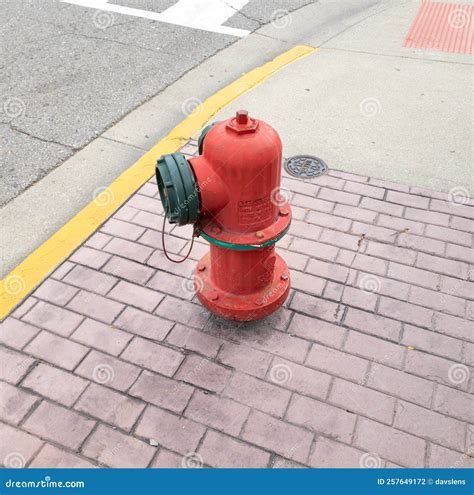 Red Fire Hydrant Stock Photo Image Of Surface Department 257649172