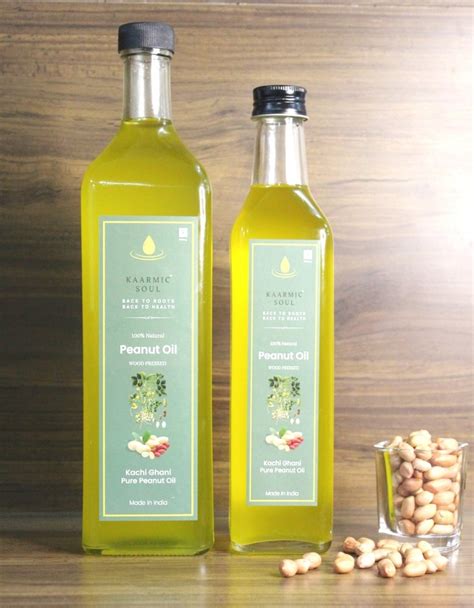 Lowers Cholesterol Wood Cold Pressed Peanut Oil Set For Cooking At