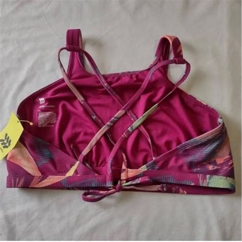 All In Motion Swim All In Motion Womens High Neck Strappy Back Bikini Top Poshmark