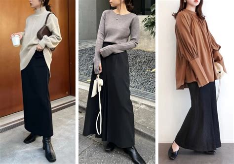 黒スカートでちょっぴりいい女風♡即垢抜ける！大人のきれいめコーデ6style Michill Bygmo（ミチル）