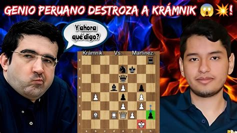 GENIO PERUANO LE DA UNA PALIZA A KRÁMNIK Krámnik vs Martínez