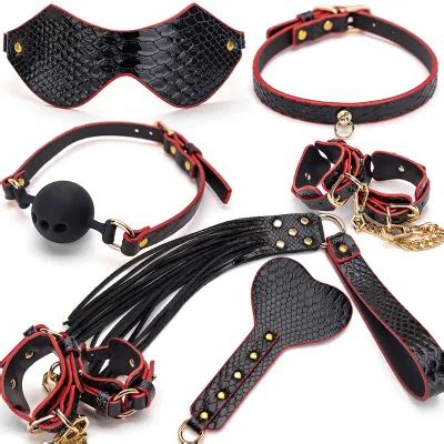 Sexy Sm Props Collar Handcuffs Mouth Plug Couple Bondage Suit Adult Sex Toys China Sex Doll