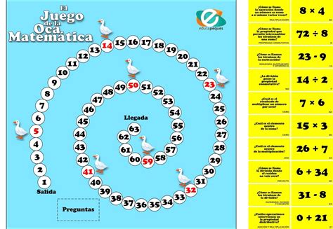 Juego Educativo De Matemáticas La Oca Matemática