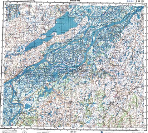 podrobnaia topograficeskaia karta narian mara  okrestnostei  raster maps karty vsego