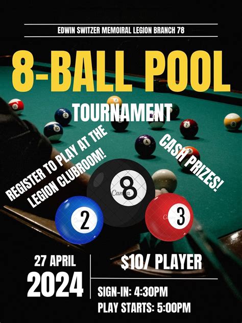 8-Ball Pool Tournament, 86 Front Street Sioux Lookout, ON, Canada ...