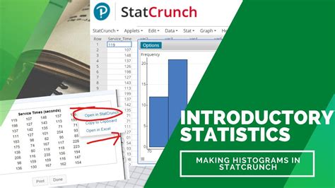 Making A Histogram With StatCrunch YouTube