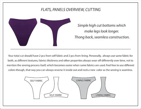 PDF Swimsuit Pattern Thong Bikini Pdf Pattern Etsy