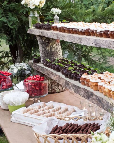 28 Wedding Food And Dessert Table Display Ideas To Try Trendy Wedding