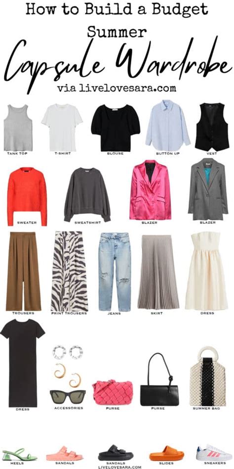 How To Build A Summer Capsule Wardrobe On A Budget Livelovesara