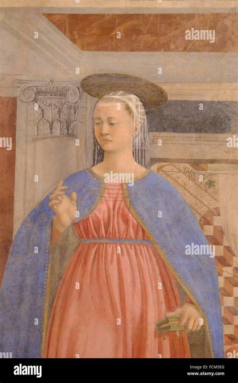 Vergine Annunciazione Ciclo Di Affreschi Di Piero Della Francesca