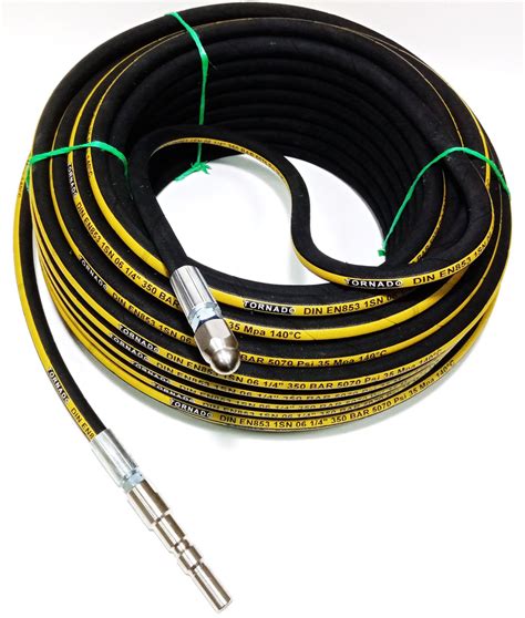 Шланг 1SN-DN6 для каналопромывочный с форсункой для KW, 30 метров ...