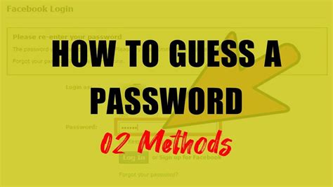 How To Guess A Password 2 Methods Step By Step Youtube