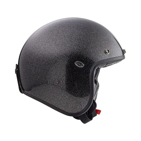 Casco Jet Premier LE PETIT CLASSIC EVO In Fibra U9 GLITTER Nero Argento