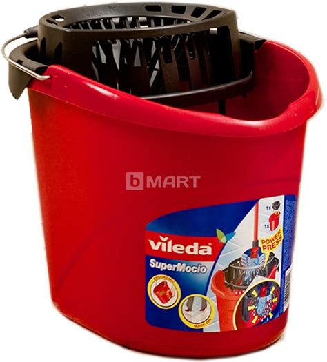 Ведро с отжимом Vileda Супер Mocio 10 л Красное 332.00 грн