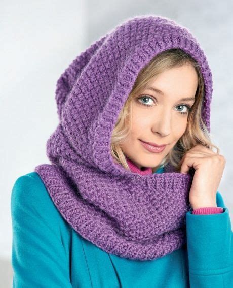 Hooded Cowl Free Knitting Patterns Let S Knit Magazine Crochet