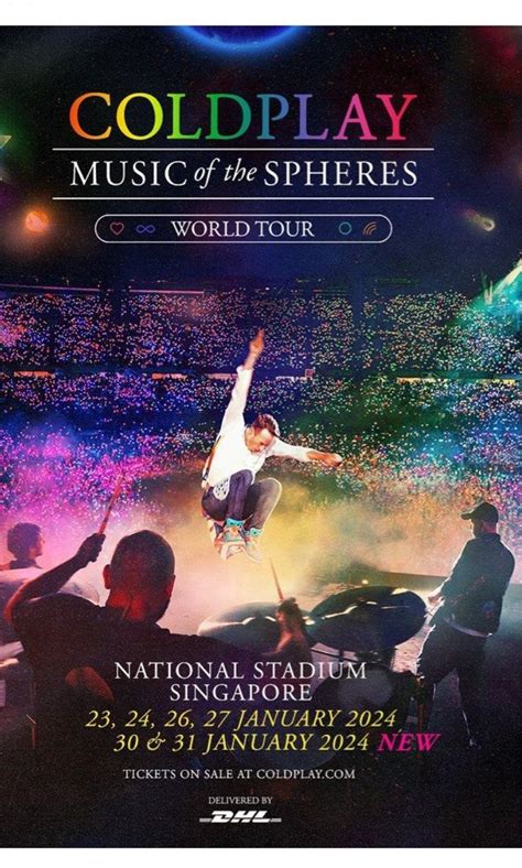 Coldplay Music Of Spheres World Tour 31 Jan 2024 Tickets Vouchers