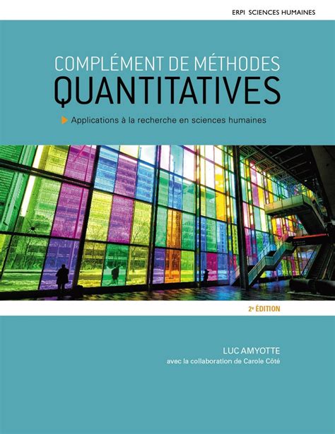 Amazon Fr Compl Ment De M Thodes Quantitatives Application Livres