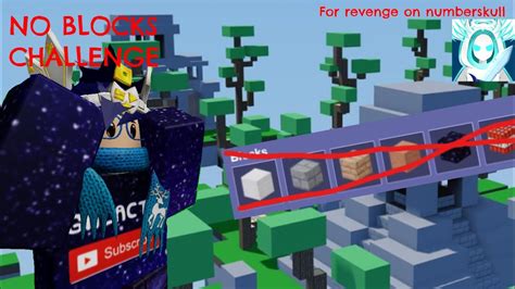 No Block Challenge In Roblox Bedwars Roblox Bedwars Youtube