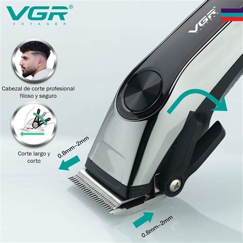 Cortadora De Pelo Barba Clipper Vgr V Medidas Usb Recargable