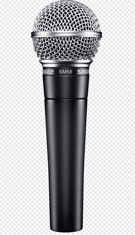 черно-серый динамический микрофон Sm58 Shure Microphone, электроника ...