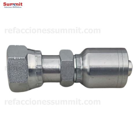 Conector Recto Rosca ORFS Cara Plana Seal Lok Hembra 5 8 Manguera 1