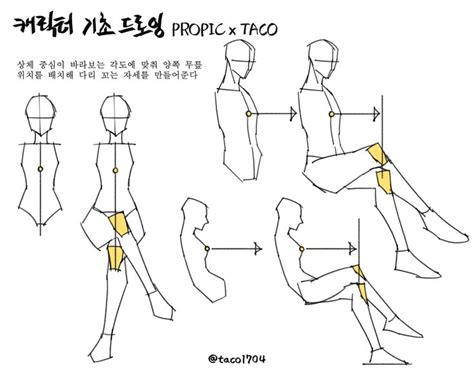 타코작가 On Twitter 투시도 수업 드로잉 강좌 인체