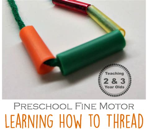 Activity For Fine Motor Skills Teaching 2 And 3 Year Olds