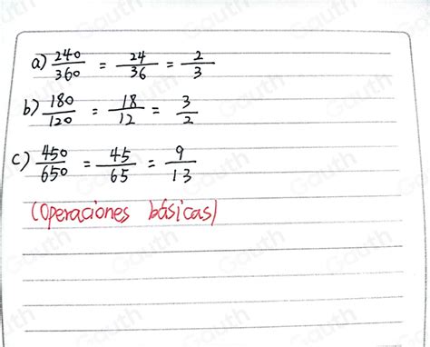 Solved 2 Simplifica Cada Una De Las Siguientes Fracciones Hasta