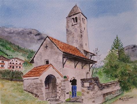 Old Church Painting,historic Church Painting,st Procoio,italian Church ...