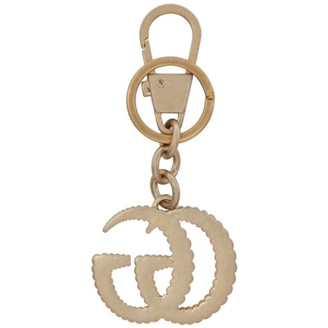 Gucci Gold Rib Gg Keychain Gucci