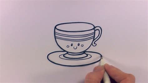 Cup And Saucer Drawing at PaintingValley.com | Explore collection of ...