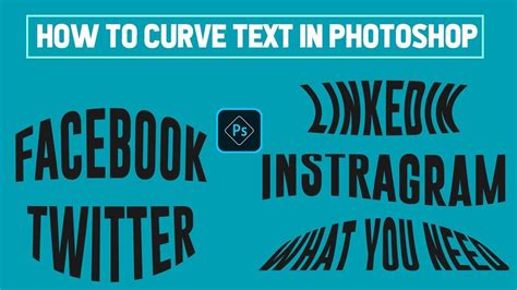 How To Curve Text In Photoshop Warp Text Into Shape Youtube