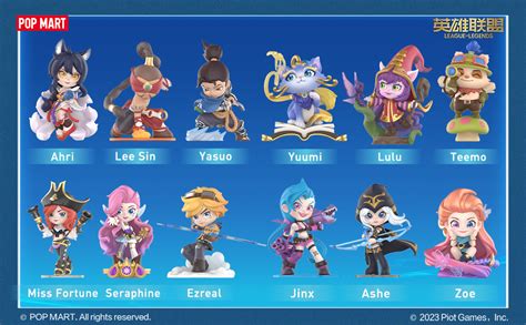 Pop Mart League Of Legends Classic Characters Series Pc Populaires