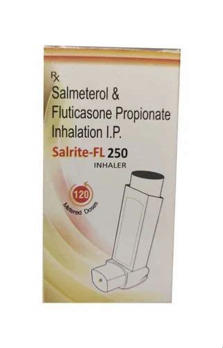 Salrite Fl Salmeterol Fluticasone Propionate Ip Inhalation 120 Metered Dose Treatment Asthma