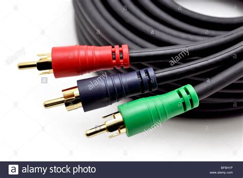 Component Cable Connectors YPbPr Stock Photo - Alamy