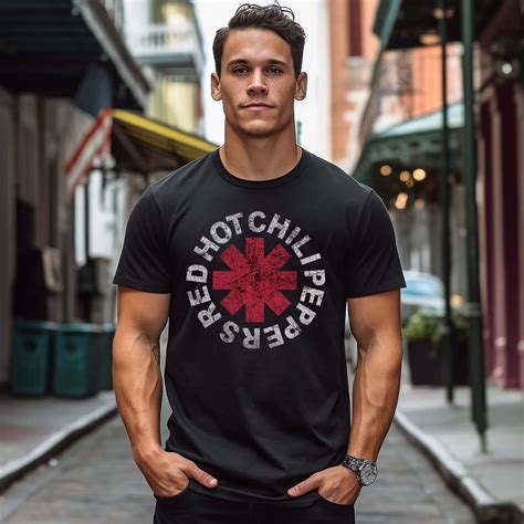 Red Hot Chili Peppers T Shirt Shirt Tshirt Band Tee Vintage Aesthetic Distressed RHCP Graphic