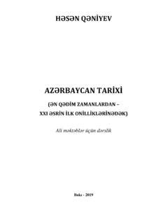 AZƏRBAYCAN TARİXİ preview az rbaycan tar x pdf PDF4PRO