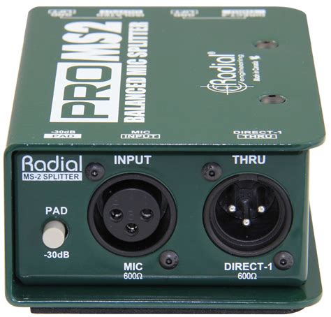 Микрофонный сплиттер RADIAL PRO MS2 - купить в Москве и Санкт ...