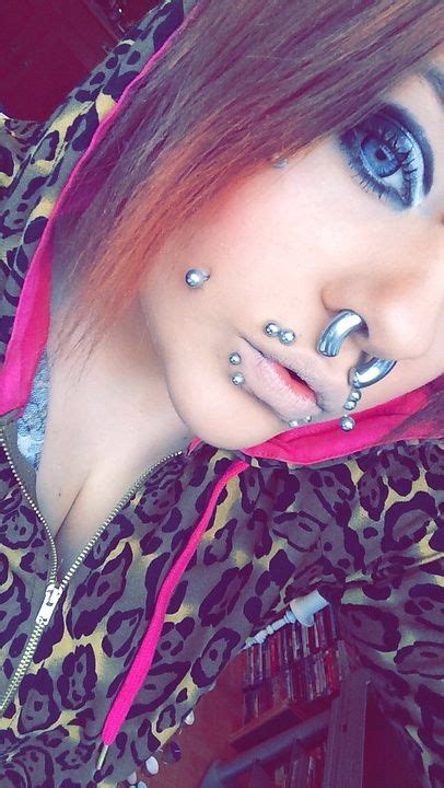 Women With Huge Septums Facial Piercings Body Modification Piercings