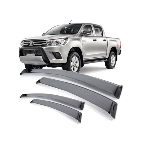 Calha Chuva Toyota Hilux 4 Portas 2016 2017 2018 2019 Fumê Submarino