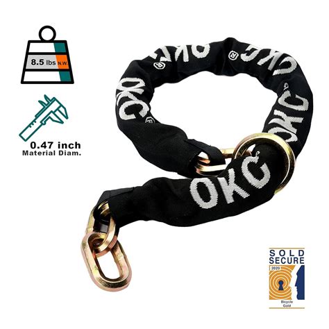 OKG Ultra Heavy Duty Security Chain Cut Proof Anti Theft Motorcycle