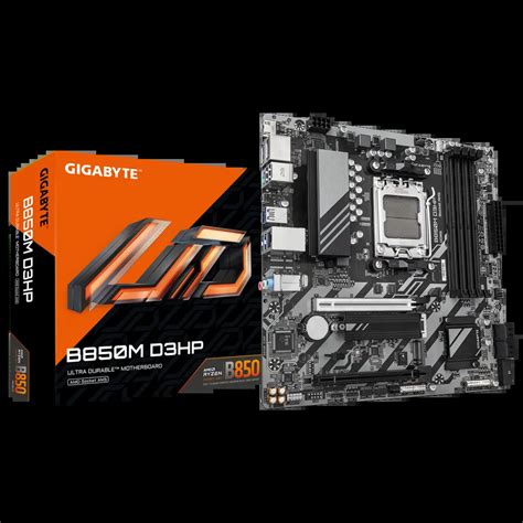 Материнская плата GIGABYTE B850M D3HP, AM5, AMD B850, mATX, 1336526 ...