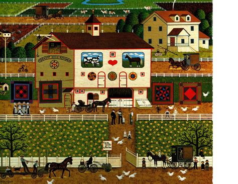 Solve Amish Neighbors Charles Wysocki Jigsaw Puzzle Online With