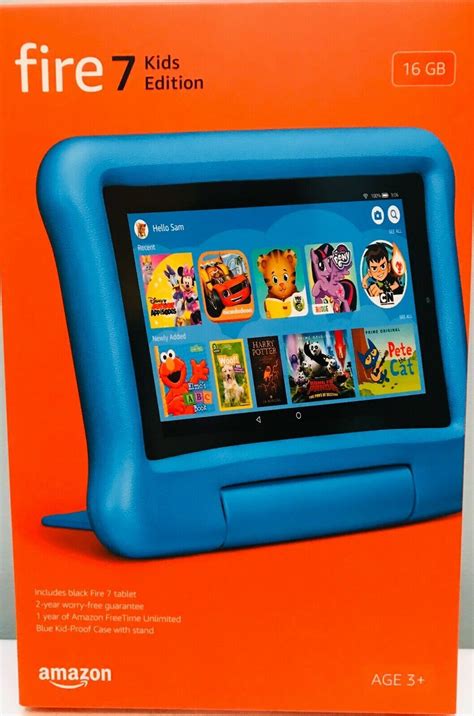 Amazon Fire 7 Kids Edition 9th Generation 16gb Wi Fi 7in Blue Ebay