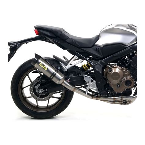 Ligne d échappement Homologué ARROW Thunder embout Inox pour CB 650 R