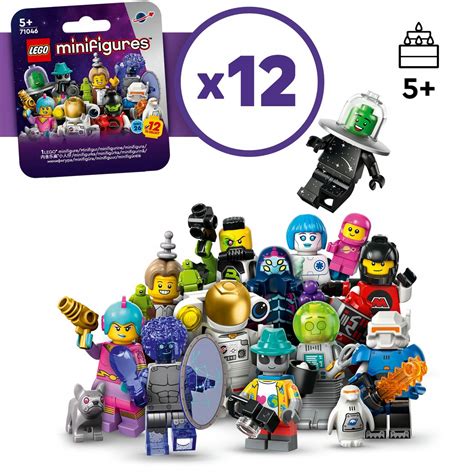 LEGO Minifigures 71046 Minifigurki Kosmos Komplet 12 Sztuk